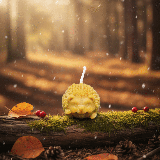 Hérisson en cire d'abeille naturelle