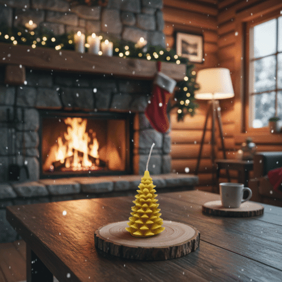 Petit bougie en sapin